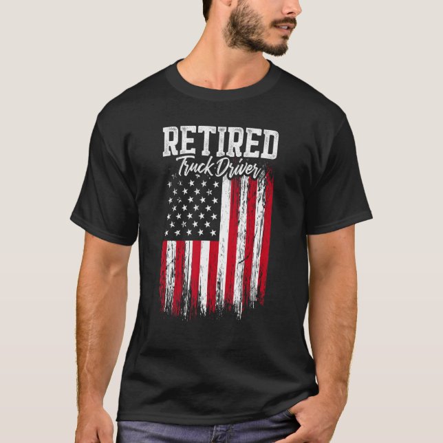 Camiseta Retired Truck Driver Trucker Retirement 1 (Frente)