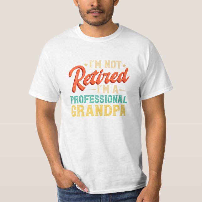Camiseta Retiree, não estou aposentado (Frente)