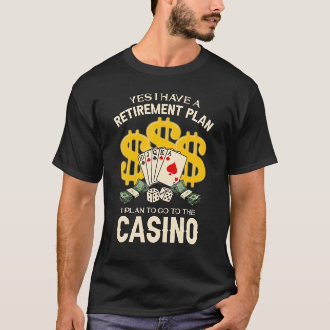 Camiseta Retiremen Por Jogo Poker Aposentou O Pai Da Mãe (Frente)