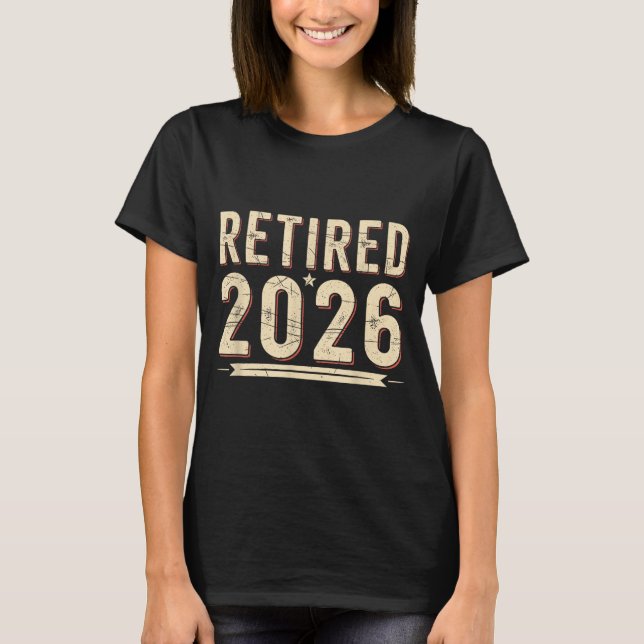 Camiseta Retirement 2026 Countdown Retired Ly Dom  (Frente)