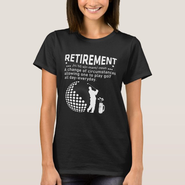 Camiseta Retirement Golf  Retired Golfers Awesome  Dad (Frente)