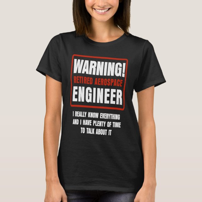 Camiseta Retirement Retiree Engineering Retired Aerospace E (Frente)