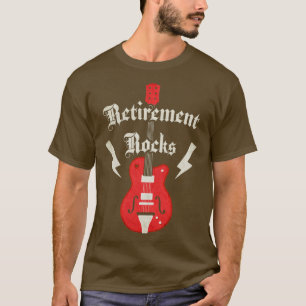 Camiseta Retirement Rocks Guitar Retiree Rocker Rock and Ro