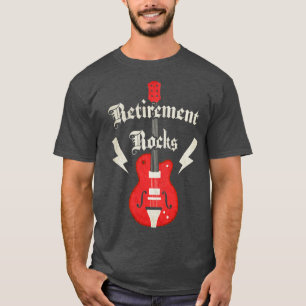 Camiseta Retirement Rocks Guitar Retiree Rocker Rock and Ro
