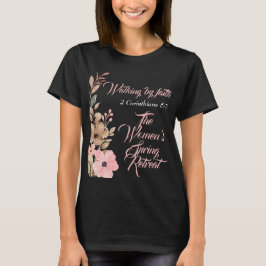 Camiseta Retiro de Primavera das Mulheres Flor Silvestre Ro