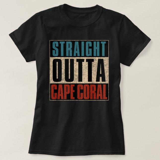Camiseta Reto de Cape Coral Flórida FL (Frente do Design)