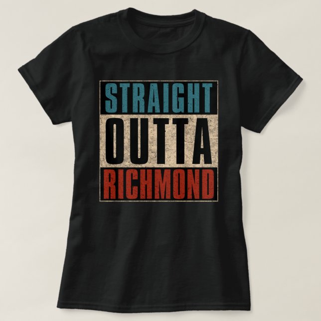 Camiseta Reto de Richmond Virginia VA (Frente do Design)