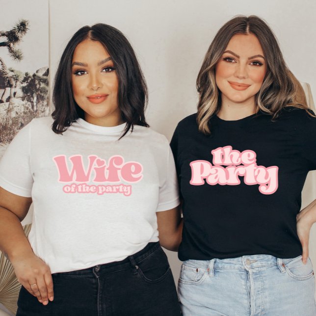 Camiseta Reto Script Bachelorette The Party T-Shirt (Criador carregado)