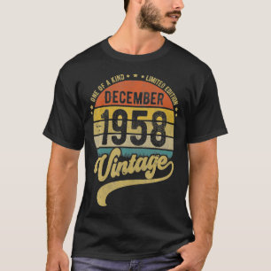 Camiseta Reto Vintage 62º Aniversário Tee, Nascer no dia 1