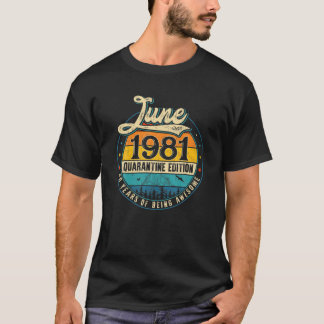 Camiseta Reto Vintage aniversário de 40 anos, Nascer De 40