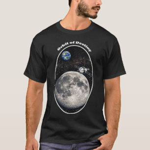 Camiseta Retornar à Lua com Espaçonave e Terra URM