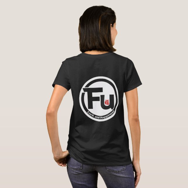 Camiseta Retorne Sorte e Felicidade (Parte Traseira Completa)