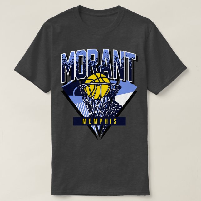 Camiseta Retorno de Basquete Morant Retro Memphis (Frente do Design)