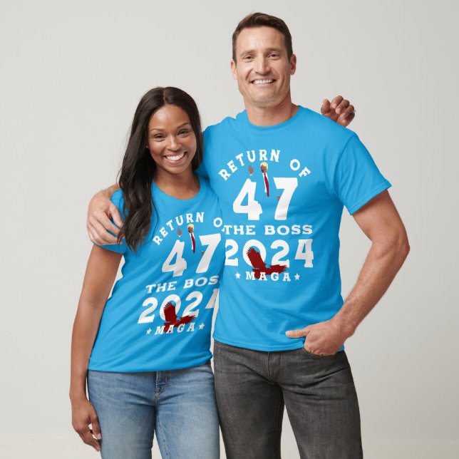 CAMISETA RETORNO DO CHEFE 47 TRUMP 2024 (Unissex)