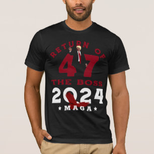 Camiseta Retorno do CHEFE 47 TRUMP 2024