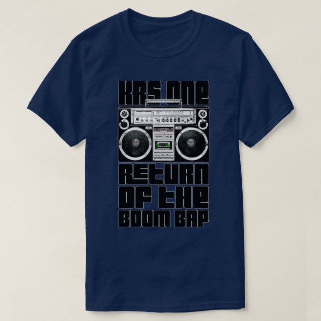 Camiseta Retorno Do KRSOne Do Bap Do Boom (Frente do Design)