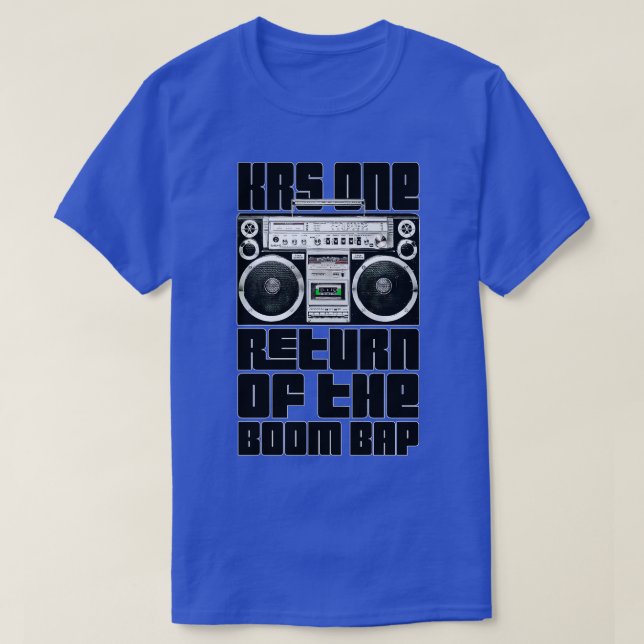 Camiseta Retorno Do KRSOne Do Bap Do Boom (Frente do Design)