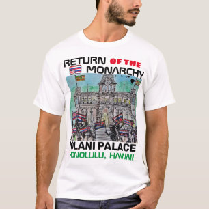 CAMISETA RETORNO DO PALÁCIO DA MONARQUIA IOLANI