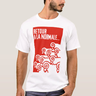 Camiseta retour um t-shirt do normale 1 do la
