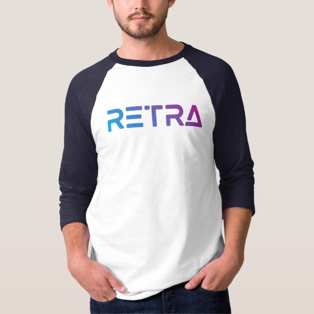 Camiseta Retra gradiente masculino (Frente)