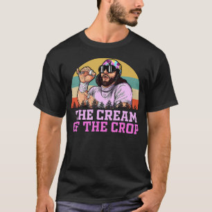 Camiseta Retrair A Nata Da Vintagem Da Cultura