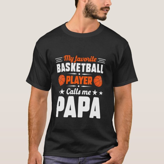 Camiseta Retrair Meu Jogador De Basquete Favorito Me Chama  (Frente)