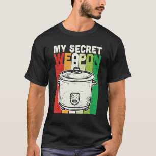 Camiseta Retrair minha arma secreta Comida culinária cozinh
