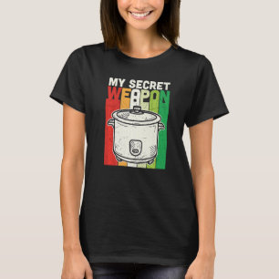 Camiseta Retrair minha arma secreta Comida de armas culinár