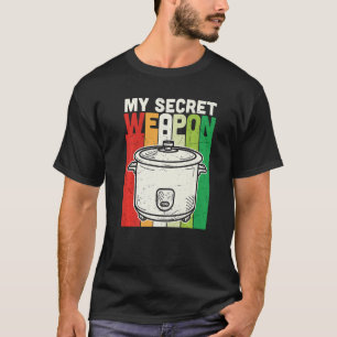 Camiseta Retrair minha arma secreta Comida de armas culinár