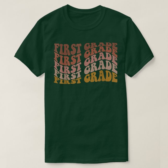 Camiseta Retrair O Primeiro Grau De Volta À Escola Para Pro (Frente do Design)
