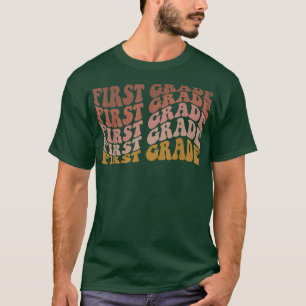 Camiseta Retrair O Primeiro Grau De Volta À Escola Para Pro
