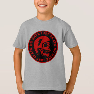 Camiseta Retrair sem ódio Apenas o crânio do Skate