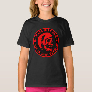 Camiseta Retrair sem ódio Apenas o crânio do Skate