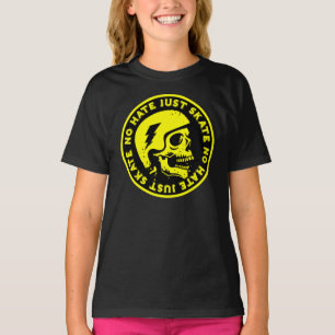 Camiseta Retrair sem ódio Apenas o crânio do Skate