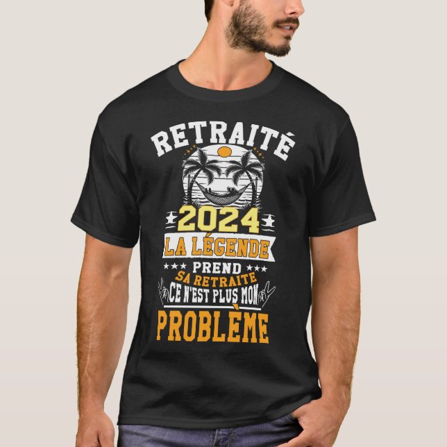 Camiseta Retraité 2023 humour La Légende prend sa retraite (Frente)