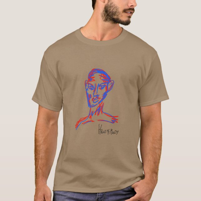 Camiseta Retrato 3D n.o 1 (Frente)