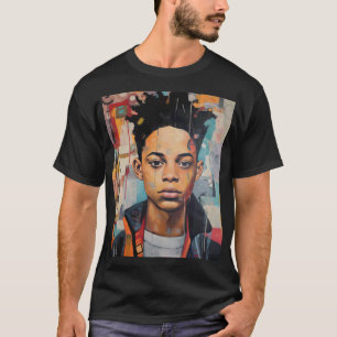 Camiseta Retrato Abstrato da Diáspora - Arte Negra Poderosa