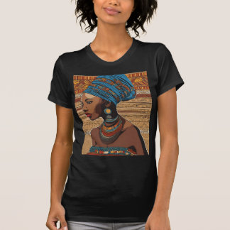 Camiseta Retrato Africano - Tradicional Tribal