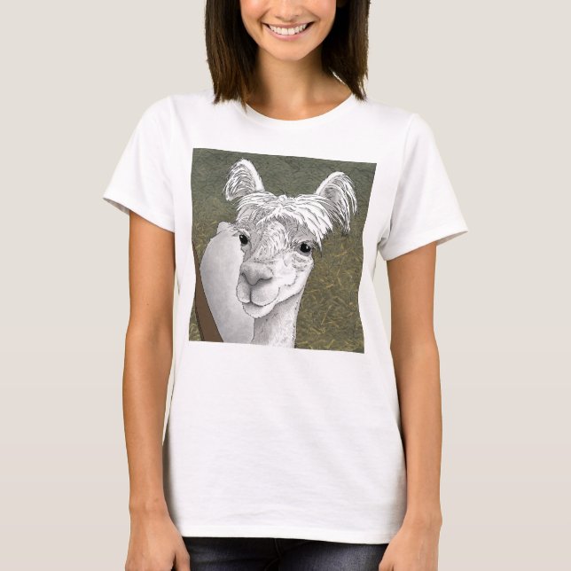 Camiseta Retrato Alpaca 2 (Frente)