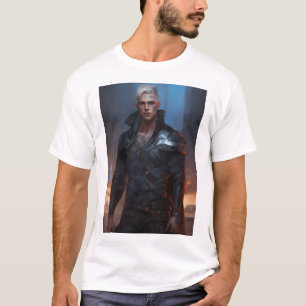 Camiseta Retrato altamente detalhado de um antigo não binár