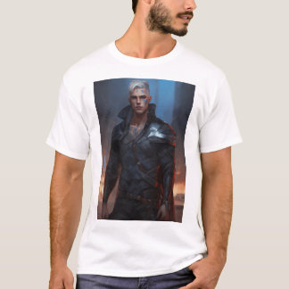 Camiseta Retrato altamente detalhado de um antigo não binár