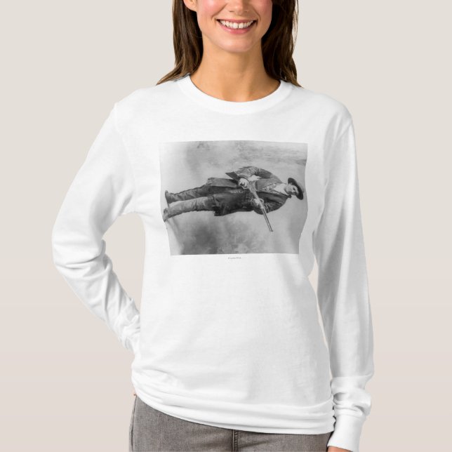 Camiseta Retrato amarelo de Martha "Calamity Jane" (Frente)