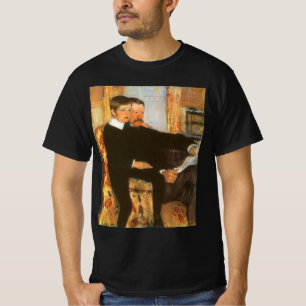 Camiseta Retrato Antigo de Pai e Filho por Mary Cassatt