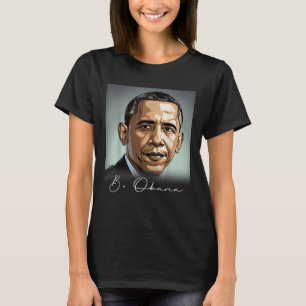 Camiseta Retrato Barack Obama Presidente Patriótico