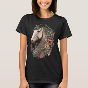 Camiseta Retrato Boêmico de Cavalo Equestre Equestre