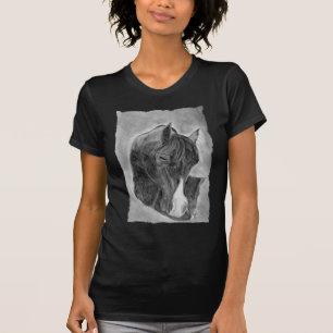 Camiseta Retrato bonito do cavalo