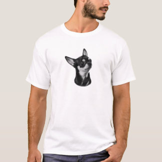 Camiseta Retrato chihuahua pintado à mão