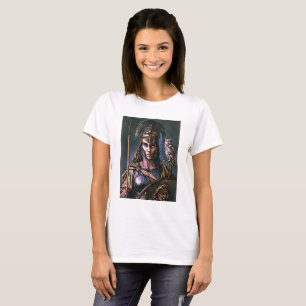 Camiseta Retrato Colorido "Lealdade feroz de Athena"
