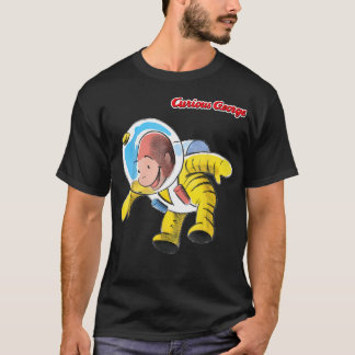 Camiseta Retrato Curioso do astronauta George Happy