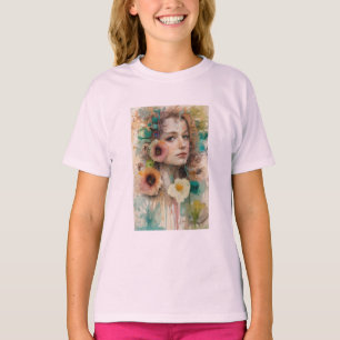Camiseta Retrato da abstrato